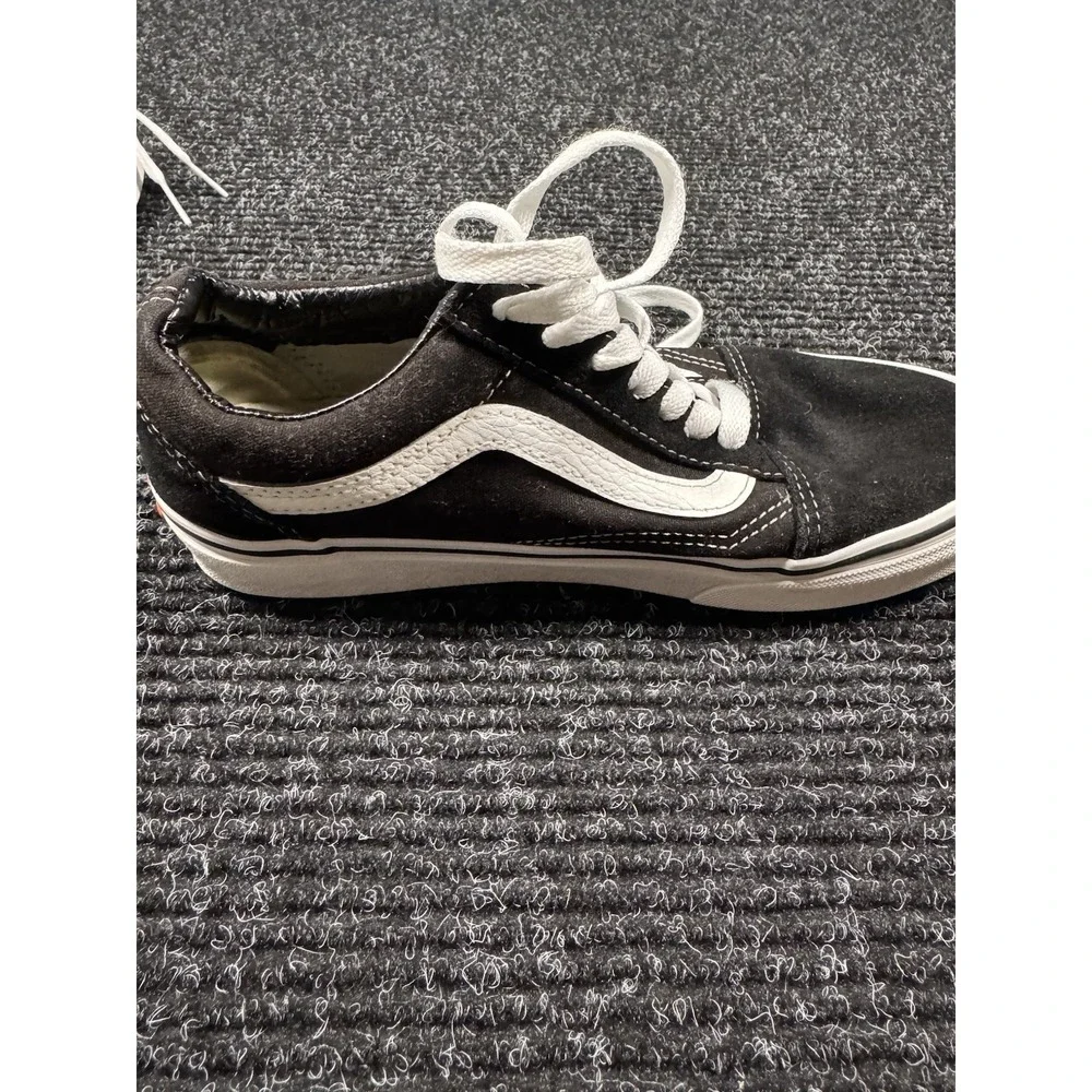 Vans Old Skool Suede Canvas Brown White Sneakers Men 5 Women 6.5 Skate Shoes